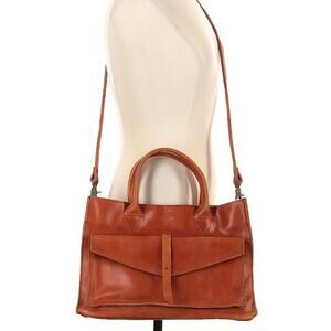 Raven + Lily brown leather tote bag